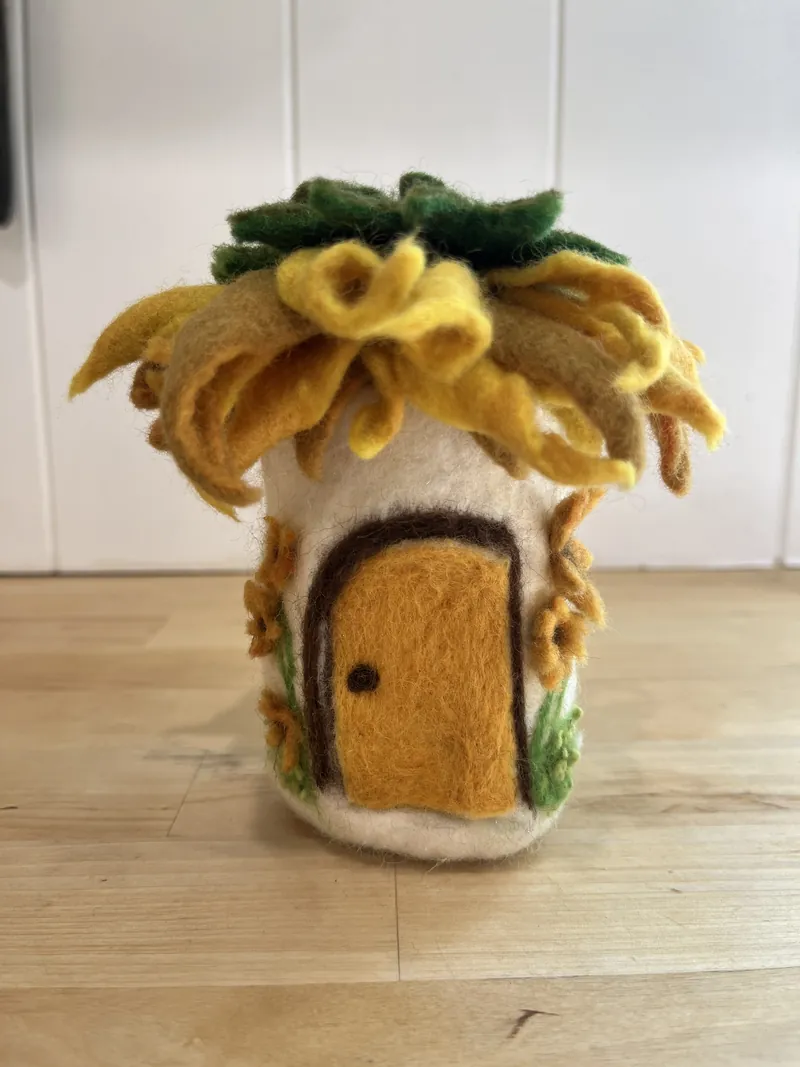 Felted Sunflower
